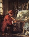 Le peintre dans son atelier Rococo François Boucher